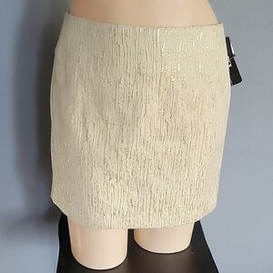 Elegant Cream Textured Skirt